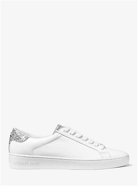 michael kors irving embellished leather sneaker|Irving Embellished Leather Sneaker .